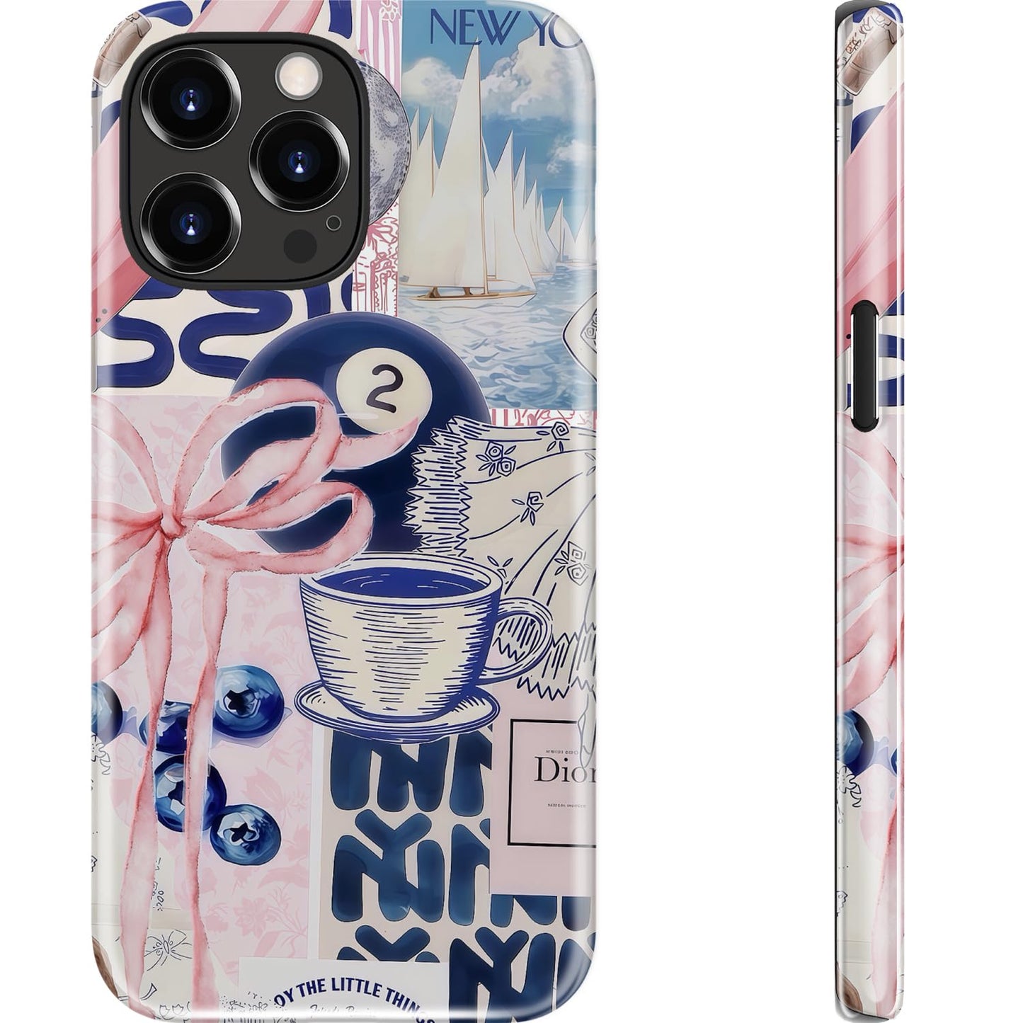 Goodon for iPhone 15 Pro Max Case, Cute Preppy Floral, MagSafe Compatible | Dual-Layer Hard Shell & Silicone, Wireless Charging, Slim Fit Phone Cover with Wildflower Designs for Women Girls