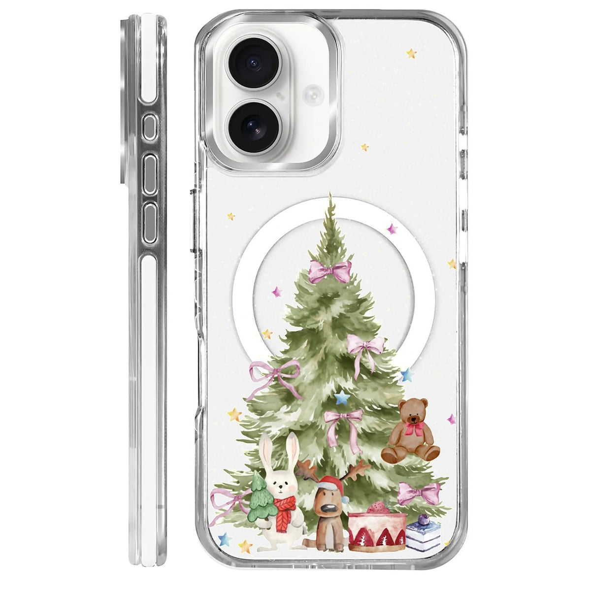 for iPhone 15 Case,Compatible with MagSafe,The Transparent TPU Silicone Protects The Phone Case from Drops, Slips and Fingerprints.Blue Ocean Whale Shark Octopus Turtle Collage