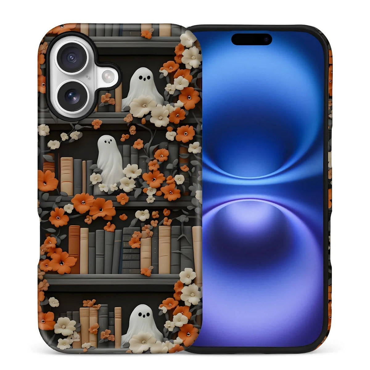 Case for iPhone 17,Drop Protection Hybrid 2-Layer Hard Phone Cover-Vintage Christmas Stamps Collage