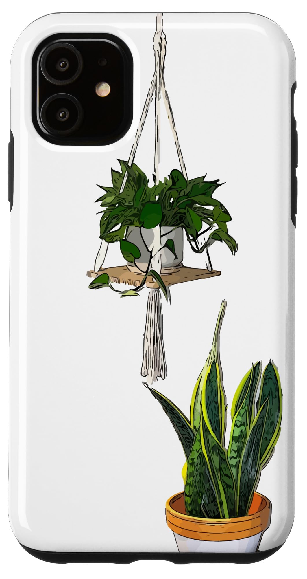 Modern Hanging Pothos and Snake Plant Case for iPhone Air
