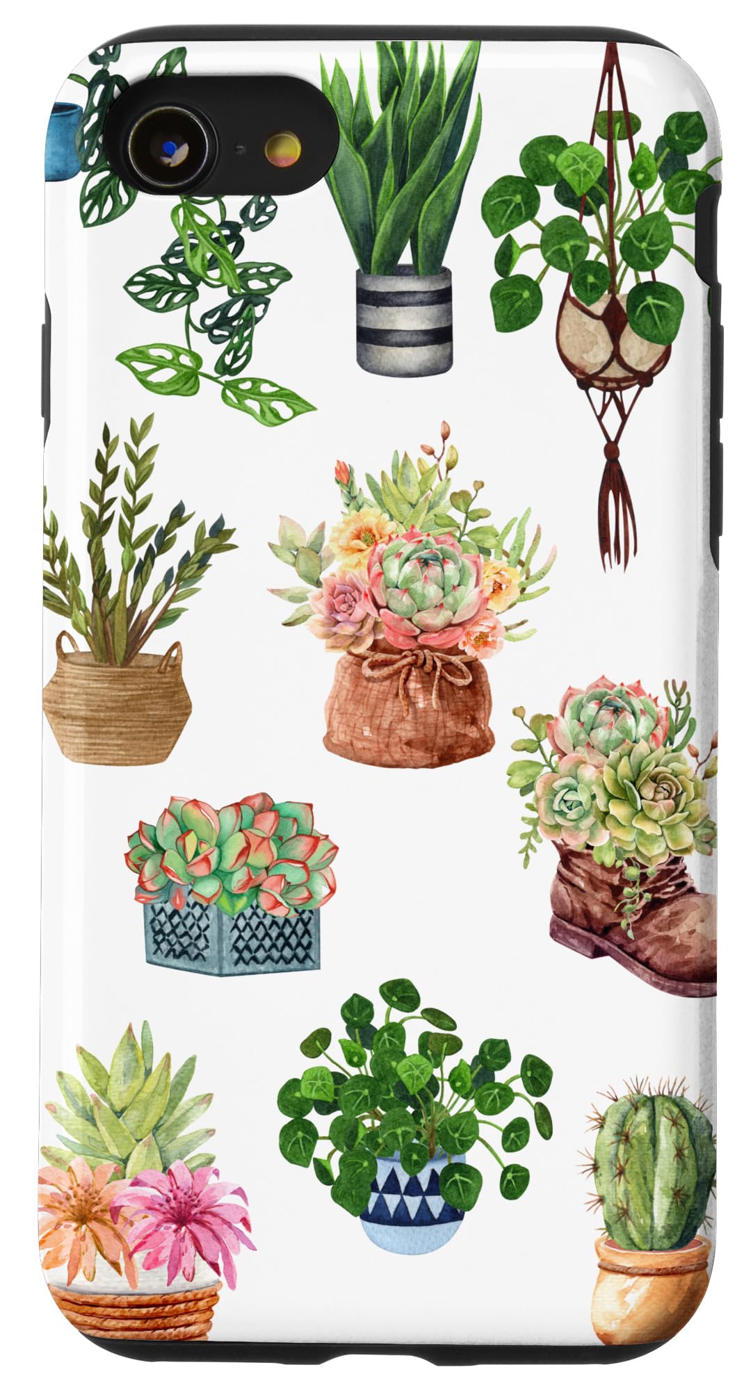 iPhone 14 Boho Indoor and Outdoor Plant Lover Succulent Cactus Nature Case