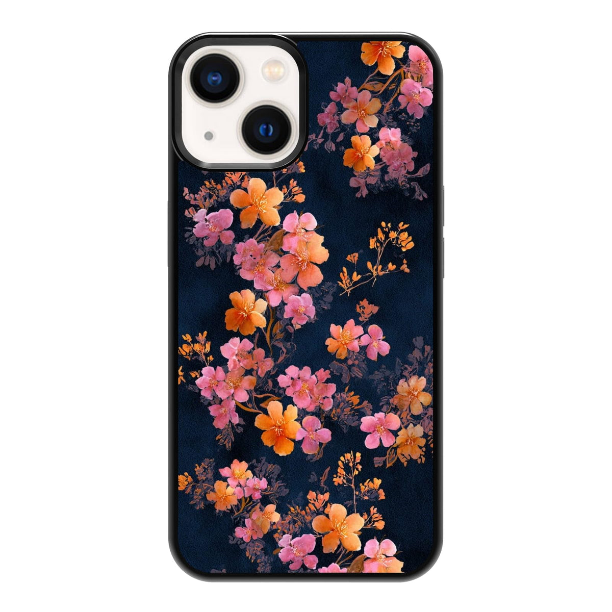 Elegant Forest Green Botanical Leaf and Plant Illustration Phone Case, Shockproof Protective Cover for iPhone 11 12 13 14 15 16 17 Pro Max Plus Mini XR 7 8 SE