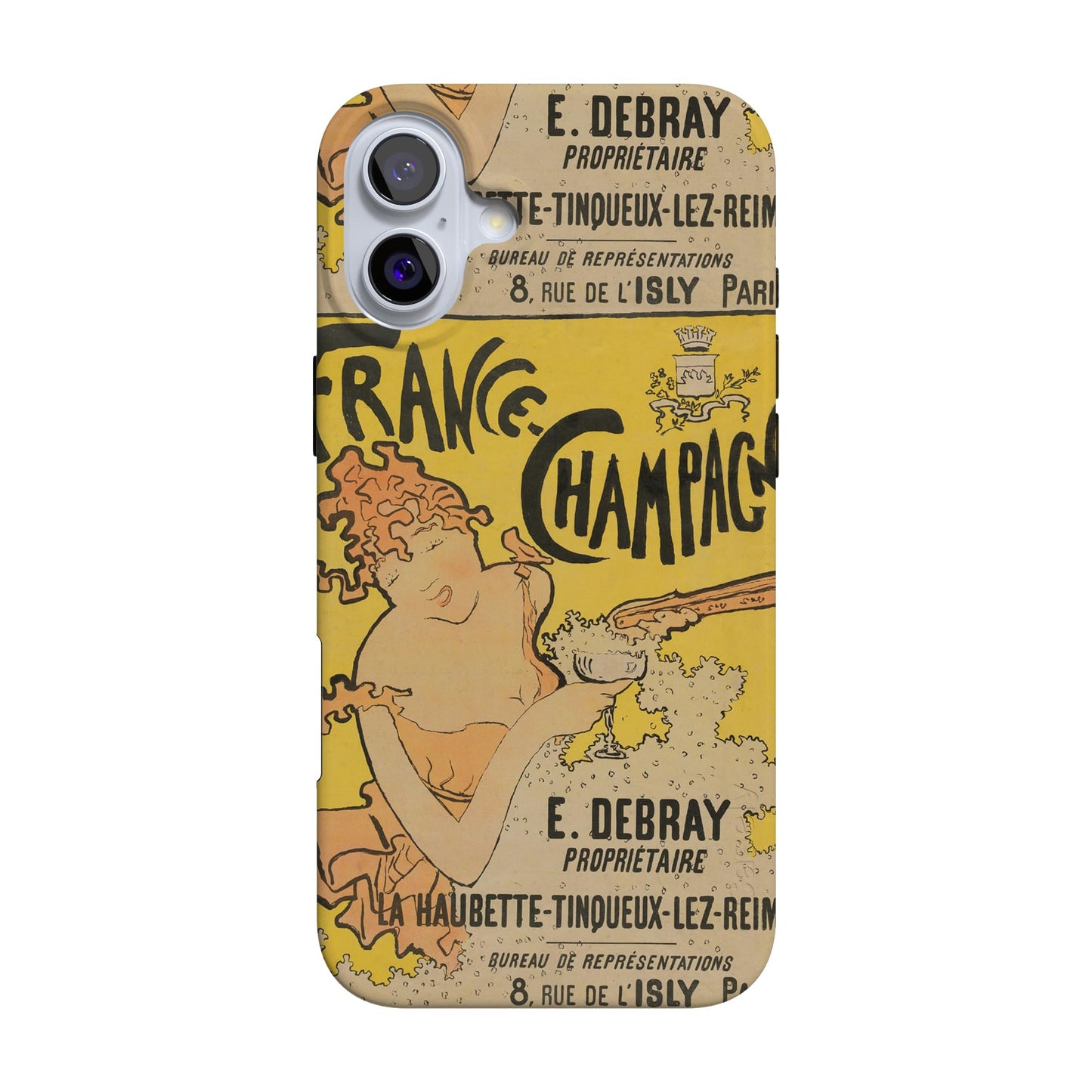 Casely iPhone 16 Case | Chateau Pups | French Dog | Compatible with MagSafe | Classic Ultra Slim Design