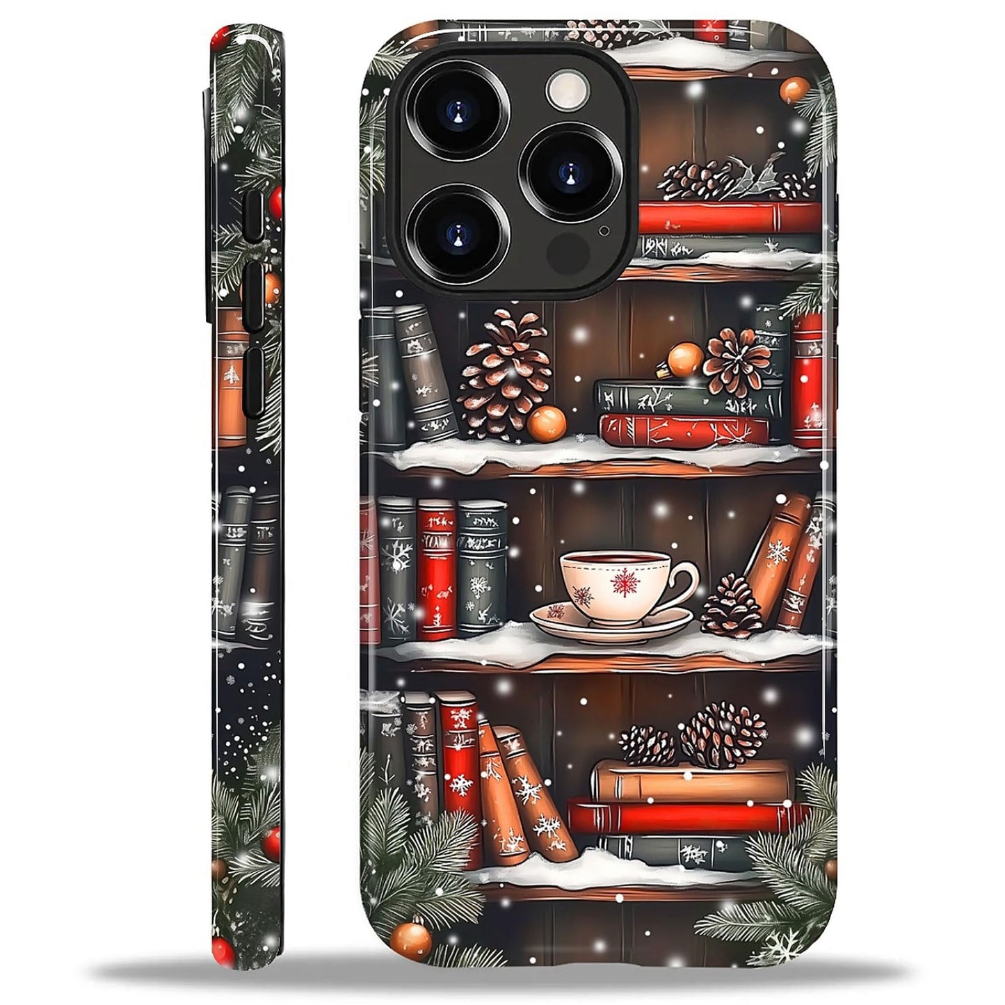 for iPhone 17 Pro Max Case,Hybrid 2-Layer Hard Shell + Silicone Protective Case -Resistant Shockproof- Ally's Dog's Cute College Summer Flower Collage