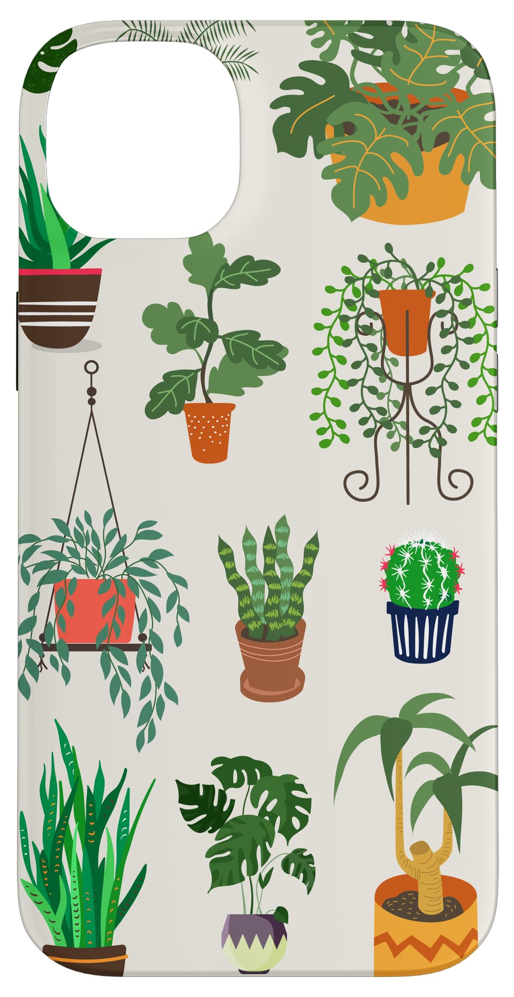 Indoor and Outdoor Plant Illustrations | Boho Nature Art Case for iPhone 14