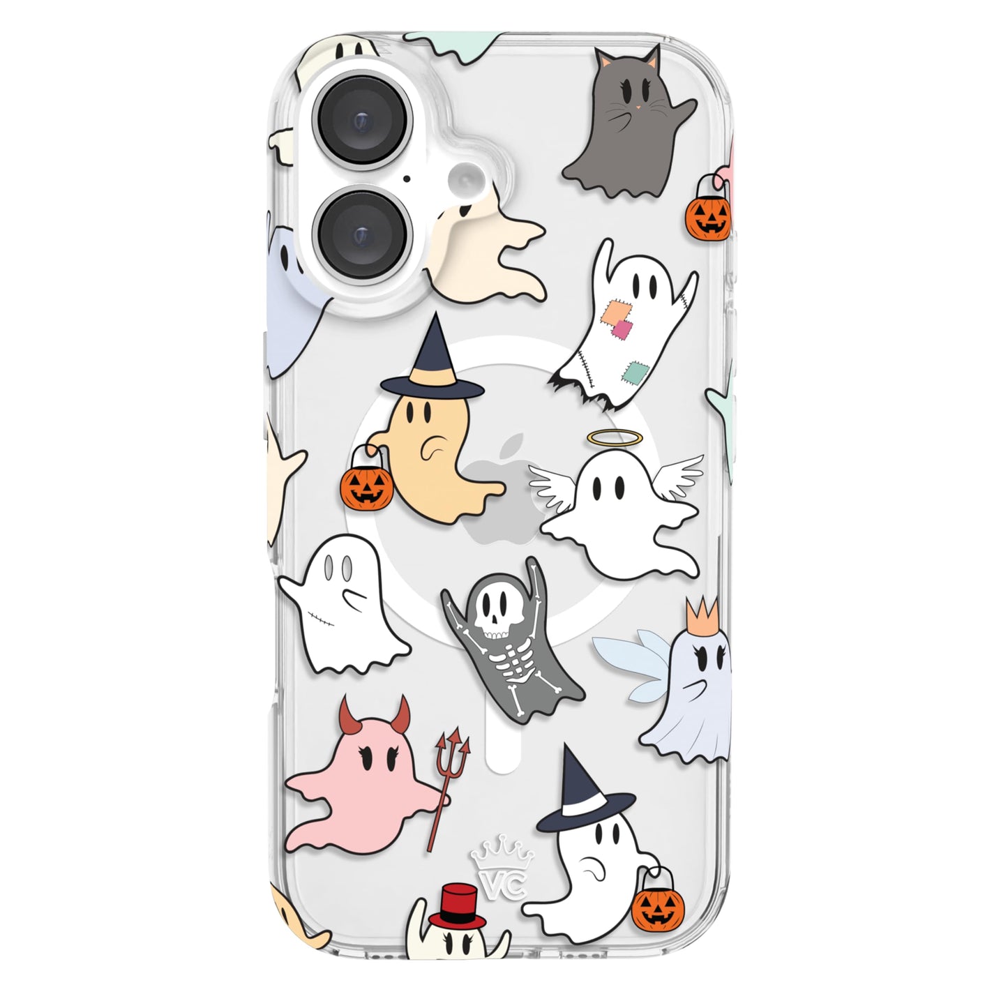VELVET CAVIAR Christmas Phone Case for iPhone 16 - Compatible with MagSafe [10ft Drop Tested] - Holiday Peppermint Glitter Winter Theme