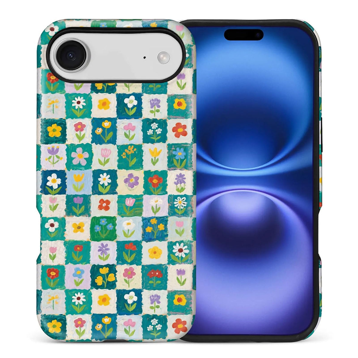 for iPhone 15 Case,Hybrid 2-Layer Hard Shell + Silicone Protective Case -Resistant Shockproof- A Naughty Cat with Blue Stripes Eating Fish