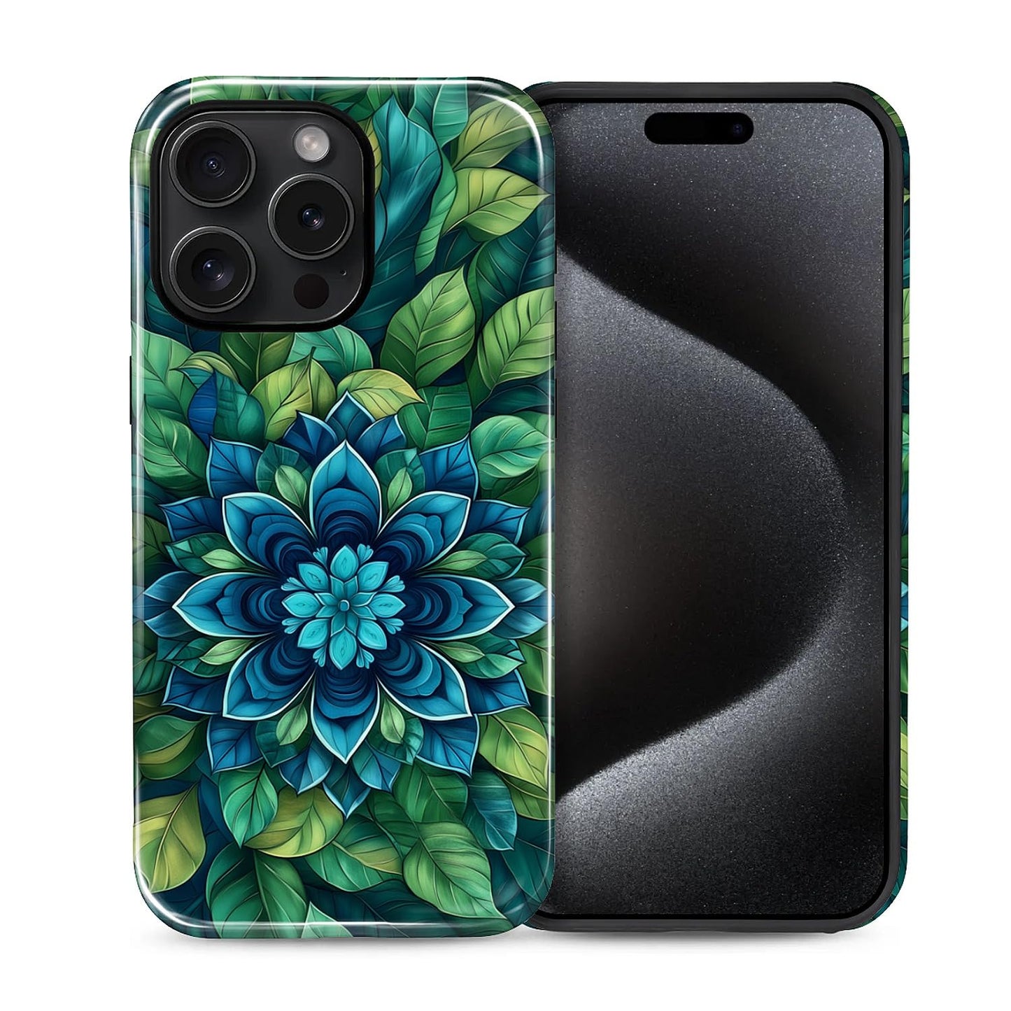 Compatible with iPhone 13 14 Case, Hybrid 2-Layer Case Shockproof Anti-Scratch for Girl Women Boy Men, Plant Collection for iPhone 13 14