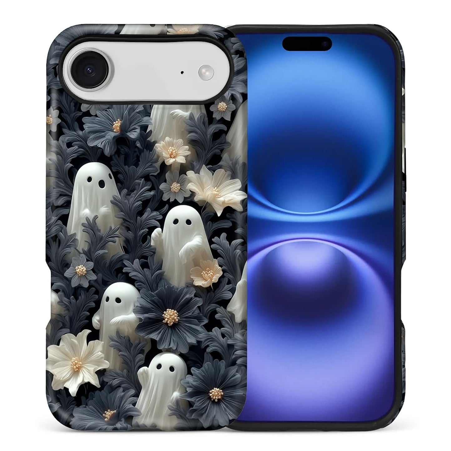 Case for iPhone 17,Drop Protection Hybrid 2-Layer Hard Phone Cover-Vintage Christmas Stamps Collage