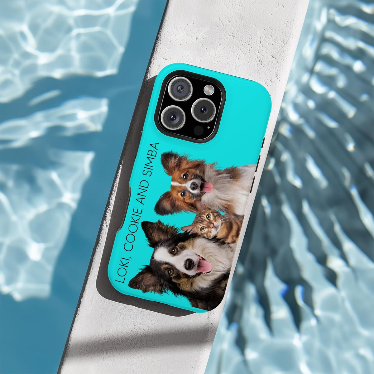 Personalized Pet Photo Phone Case - Custom Name and Picture, Dog Cat Case, Gifts For Dog Mom, Compatible with 17 16 15 14 12 13 11 S24 S24 (Pet 2)