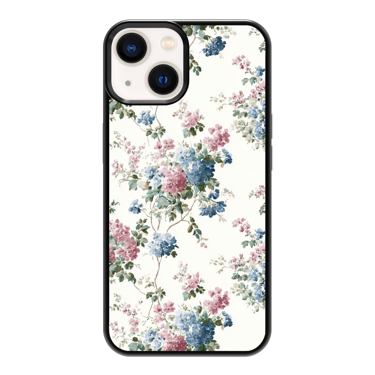 Elegant Forest Green Botanical Leaf and Plant Illustration Phone Case, Shockproof Protective Cover for iPhone 11 12 13 14 15 16 17 Pro Max Plus Mini XR 7 8 SE