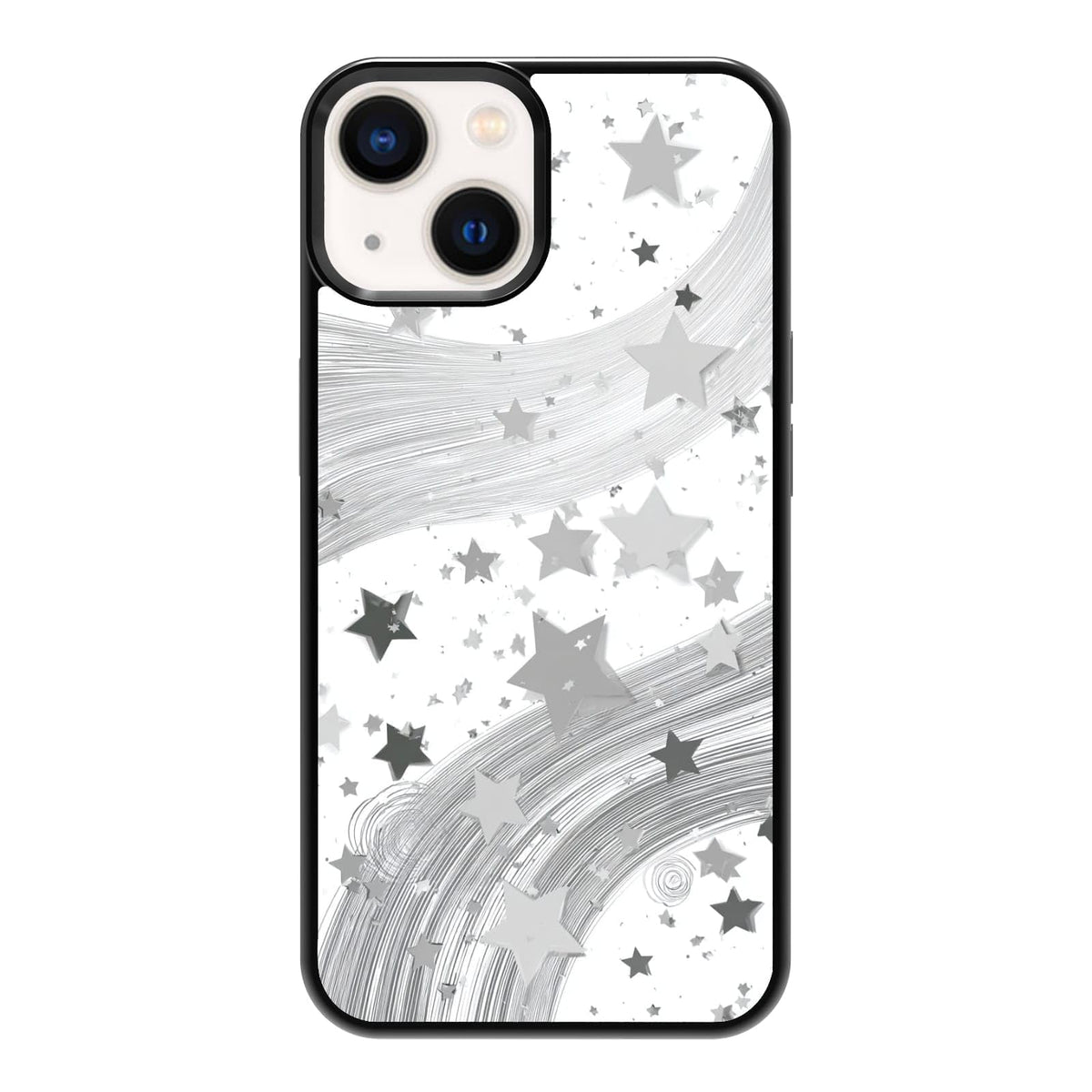 Dark Botanical Wildflower Forest Green Leaf White Blossom Nature Art Phone Case, Shockproof Protective Cover for iPhone 11 12 13 14 15 16 17 Pro Max Plus Mini XR 7 8 SE