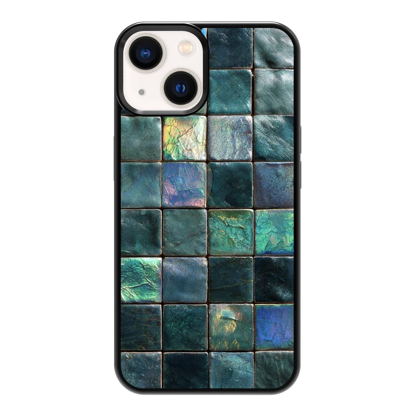 Nature Stained Glass Green Forest Tree Sunlight Phone Case, Shockproof Protective Cover for iPhone 11 12 13 14 15 16 17 Pro Max Plus Mini XR 7 8 SE