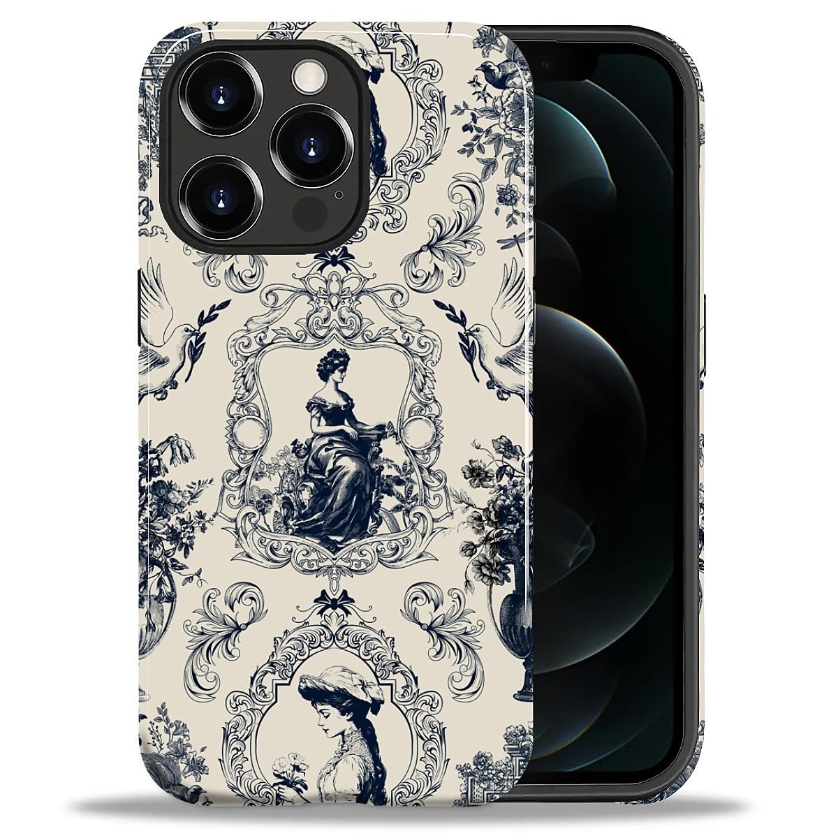 CARLOCA Case for iPhone 16 Pro,Vintage Cat Animal Pet Lover Collage Design Hybrid Dual Protection Soft TPU + Hard PC, Shockproof & Anti-Scratch Cover Men Women Stylish Protective Phone Case