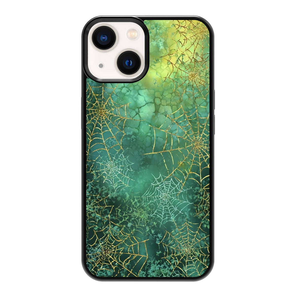 Nature Stained Glass Green Forest Tree Sunlight Phone Case, Shockproof Protective Cover for iPhone 11 12 13 14 15 16 17 Pro Max Plus Mini XR 7 8 SE
