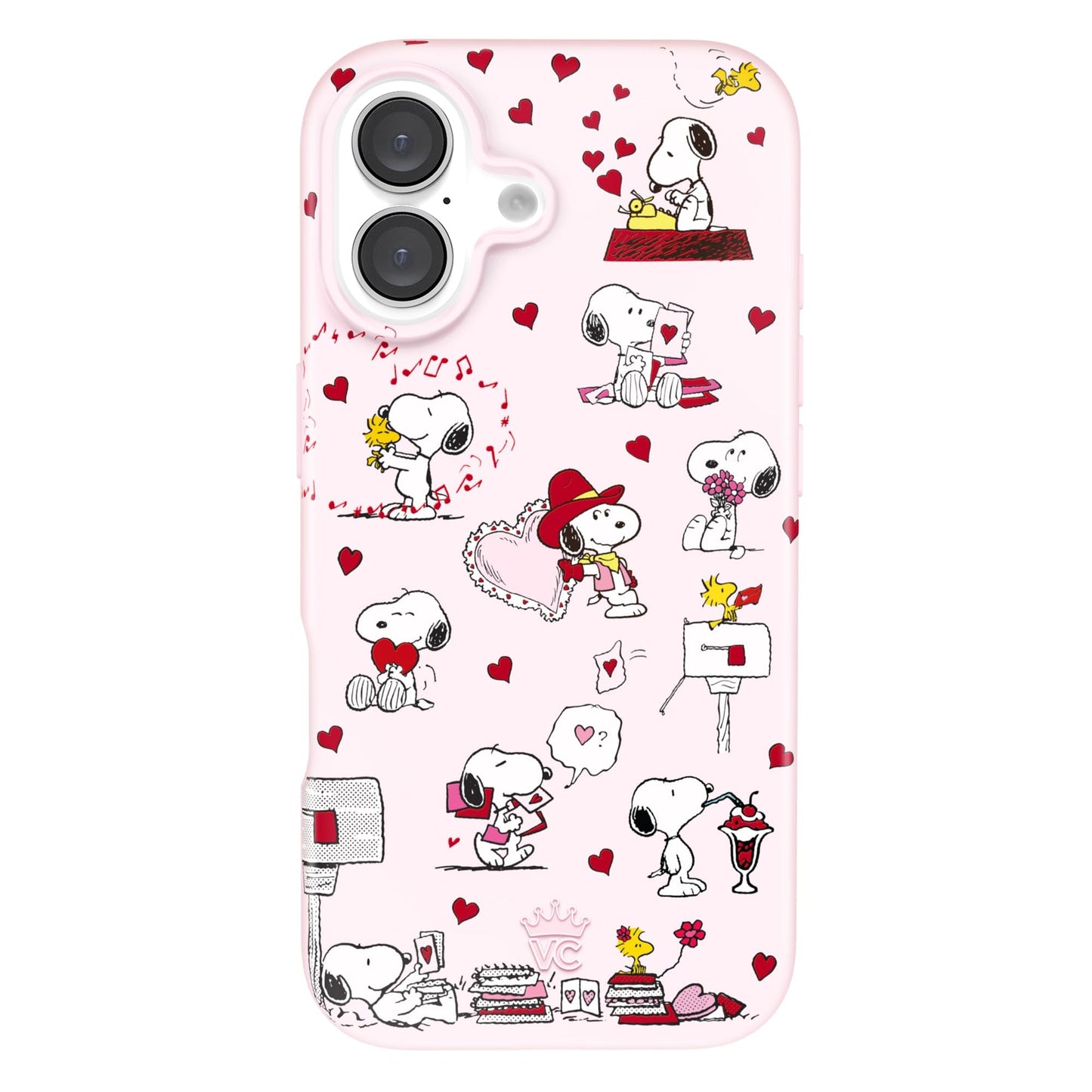 VELVET CAVIAR Christmas Phone Case for iPhone 16 - Compatible with MagSafe [10ft Drop Tested] - Holiday Peppermint Glitter Winter Theme