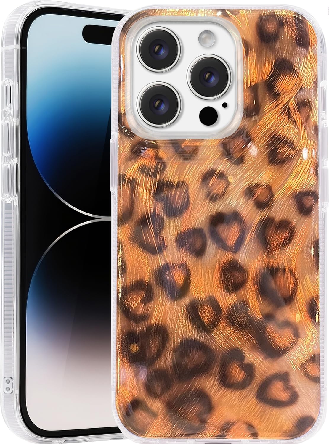 Compatible with iPhone 17 Case,with [Soft Slim][Camera Protection] Cute Fishing Cats Shiny Aesthetic Phone Cover Anti-Yellowing Shockproof Protective Cover for Women Girl