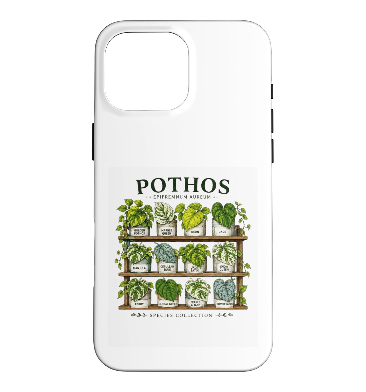 Pothos Plant Varieties Botanical Houseplant Design Case for iPhone 16