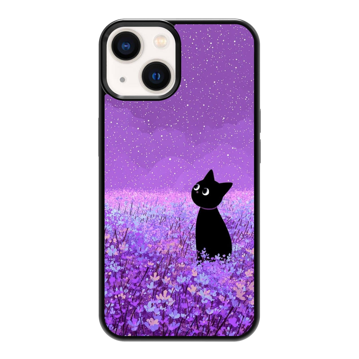 Black Cat Indoor Jungle Potted Plants Bookshelf Dark Green Botanical Urban Forest Phone Case, Shockproof Protective Cover for iPhone 11 12 13 14 15 16 17 Pro Max Plus Mini XR 7 8 SE