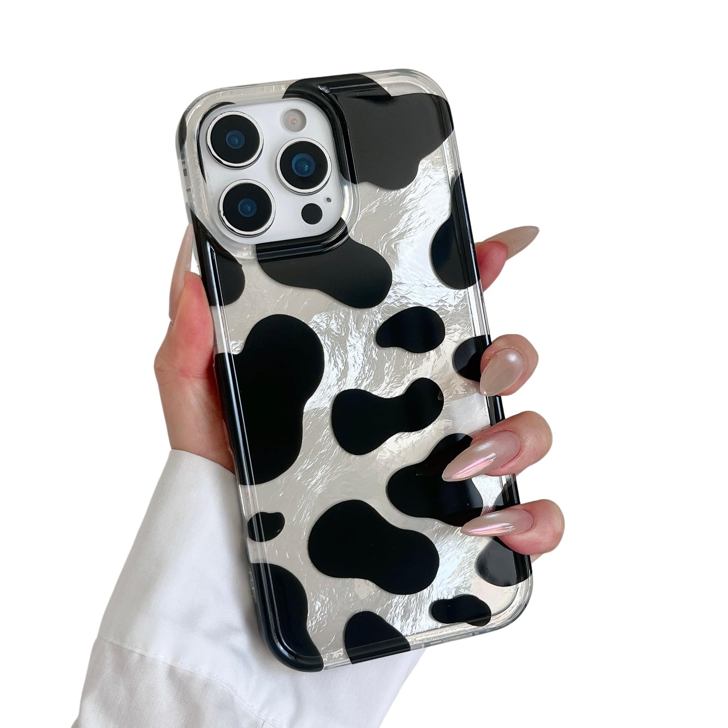 for iPhone 17 Pro Glitter Leopard Print Phone Case, Sparkly Cheetah Animal Pattern Clear Soft TPU Shockproof Protective Cover for Women Girls (Zebra Stripe, for iPhone 17 Pro)