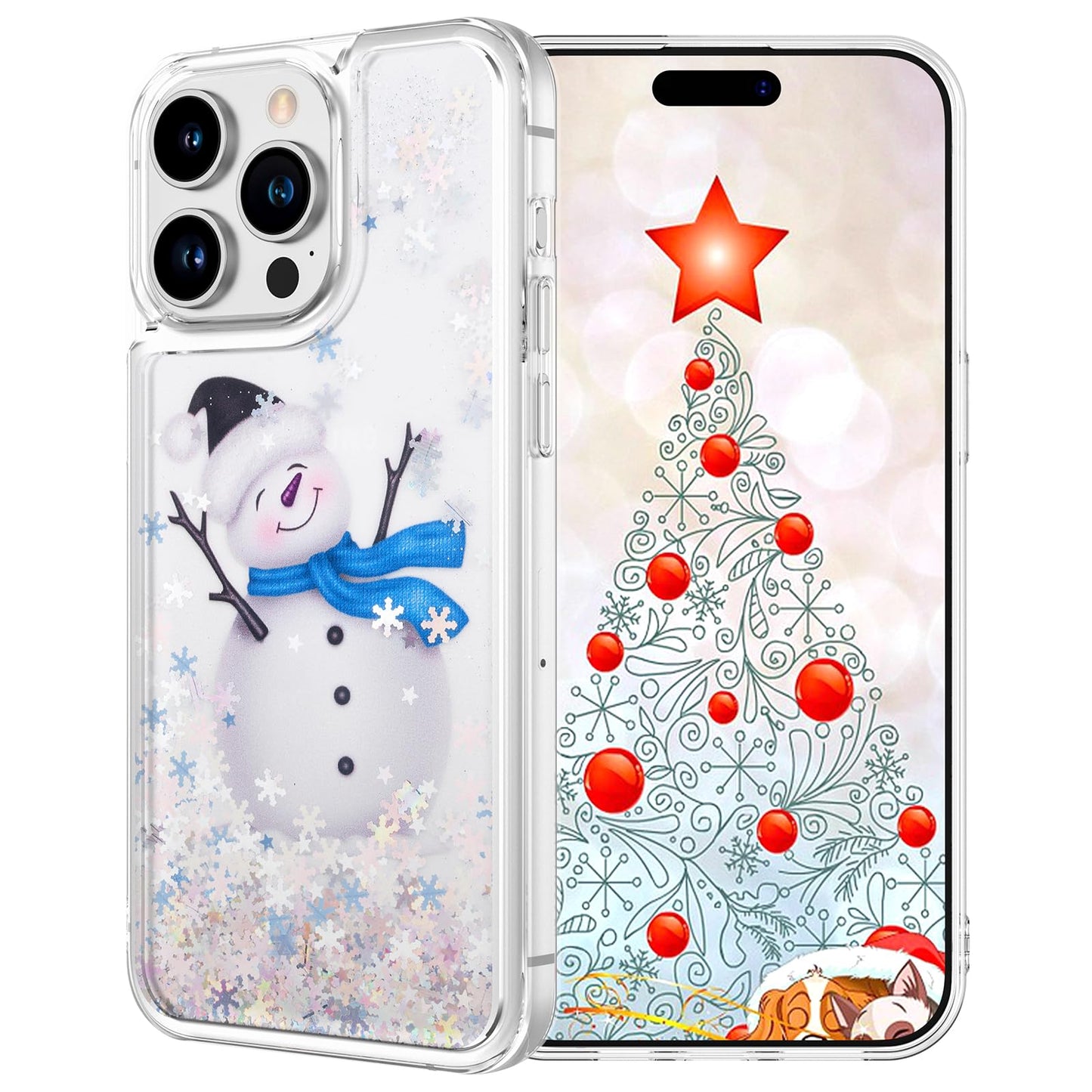 Maxdara for iPhone 13 iPhone 14 Cute Christmas Tree Case
