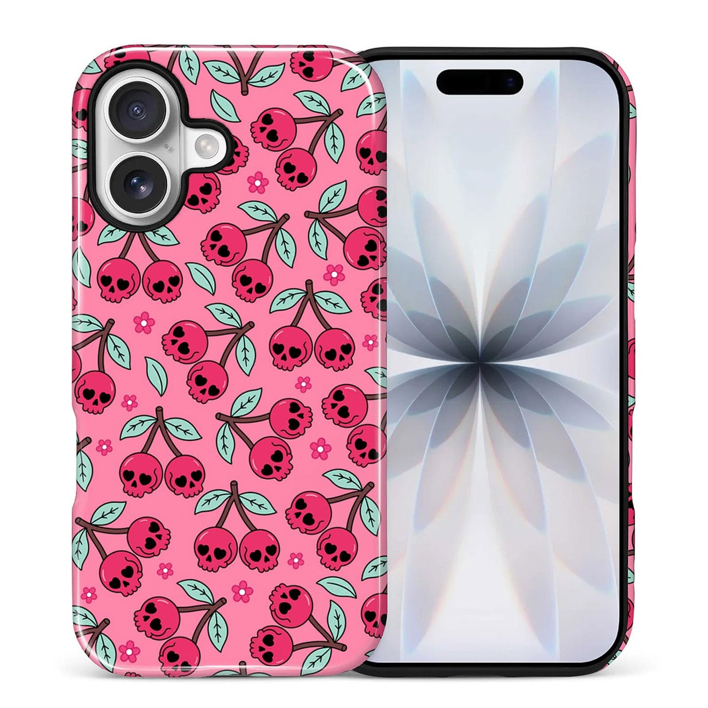 for iPhone 17 Pro Max Case,Hybrid 2-Layer Hard Shell + Silicone Protective Case -Resistant Shockproof- Ally's Dog's Cute College Summer Flower Collage