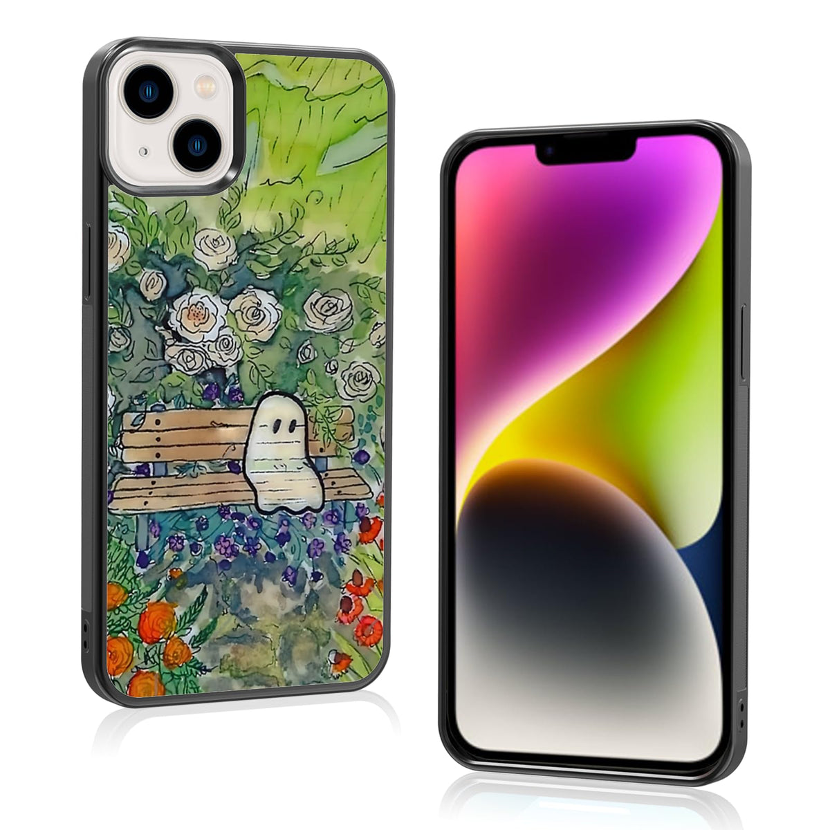 Cute Christmas Tree Bow Phone Case: Kawaii Winter Non-Slip Design Compatible with iPhone 13./14 Case for Women & Girl（14）