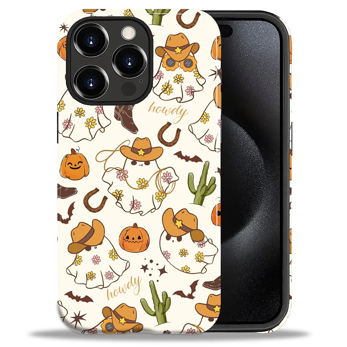 DAIZAG Case for iPhone 13 iPhone 14, Christmas Coffee Snowflake Cane Full-Body Design Hybrid Dual Protection Soft TPU + Hard PC, Shockproof Scratch-Resistant Protective Cover Phone Case for Men Women