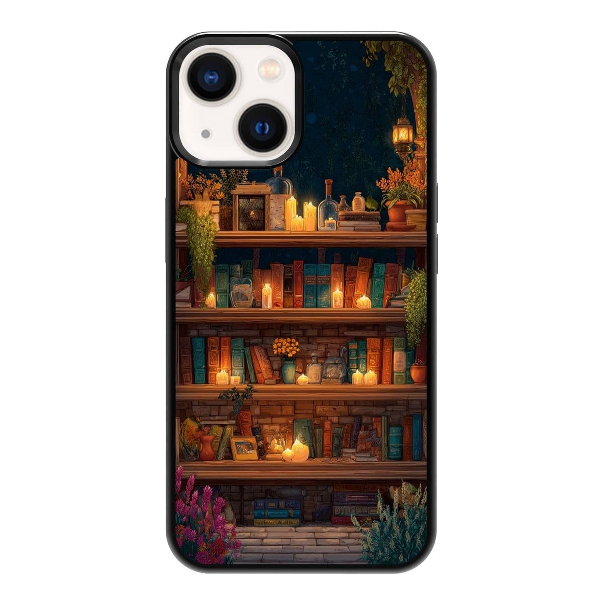 Lush Tropical Monstera Leaves Black Cat Botanical Art Phone Case, Shockproof Protective Cover for iPhone 11 12 13 14 15 16 17 Pro Max Plus Mini XR 7 8 SE