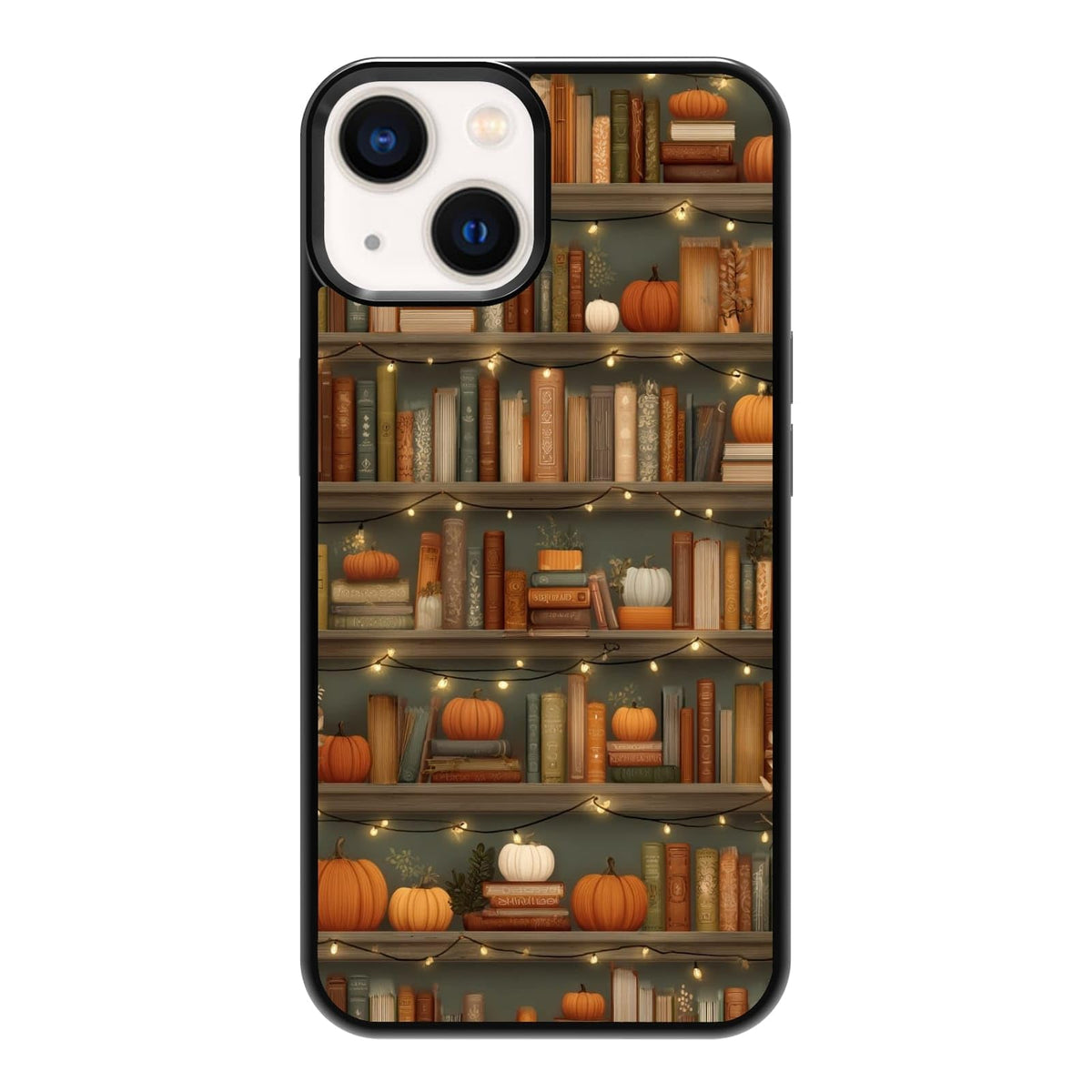 Aesthetic Bookshelf Urban Jungle Potted Plants Botanical Phone Case, Shockproof Protective Cover for iPhone 11 12 13 14 15 16 17 Pro Max Plus Mini XR 7 8 SE