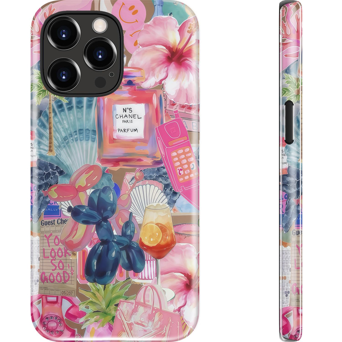 Goodon for iPhone 15 Pro Max Case, Cute Preppy Floral, MagSafe Compatible | Dual-Layer Hard Shell & Silicone, Wireless Charging, Slim Fit Phone Cover with Wildflower Designs for Women Girls