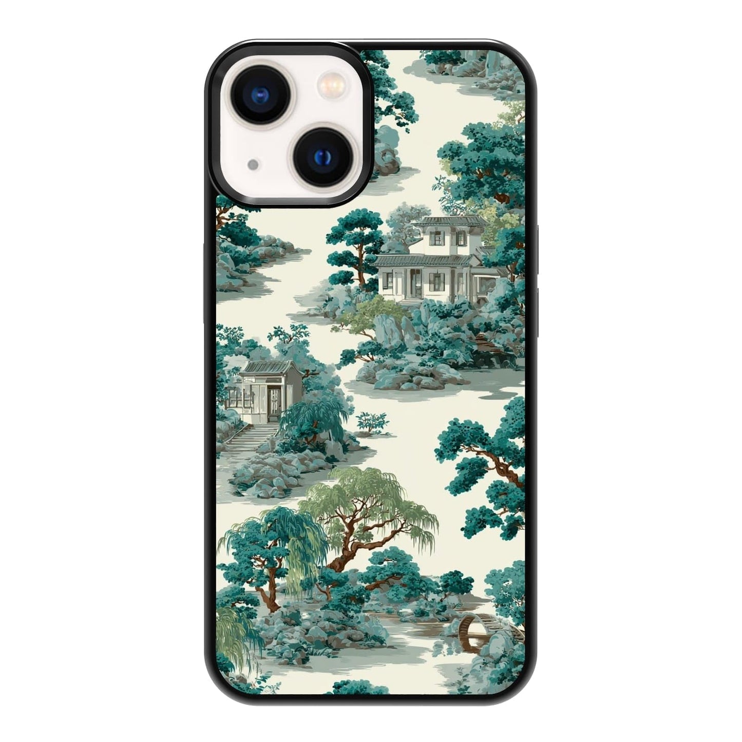 Vibrant Redwood Forest Path Wildflowers Nature Landscape Phone Case, Shockproof Protective Cover for iPhone 11 12 13 14 15 16 17 Pro Max Plus Mini XR 7 8 SE