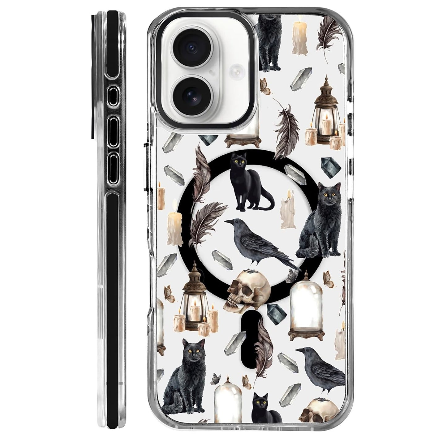 for iPhone 15 Case,Compatible with MagSafe,The Transparent TPU Silicone Protects The Phone Case from Drops, Slips and Fingerprints.Blue Ocean Whale Shark Octopus Turtle Collage