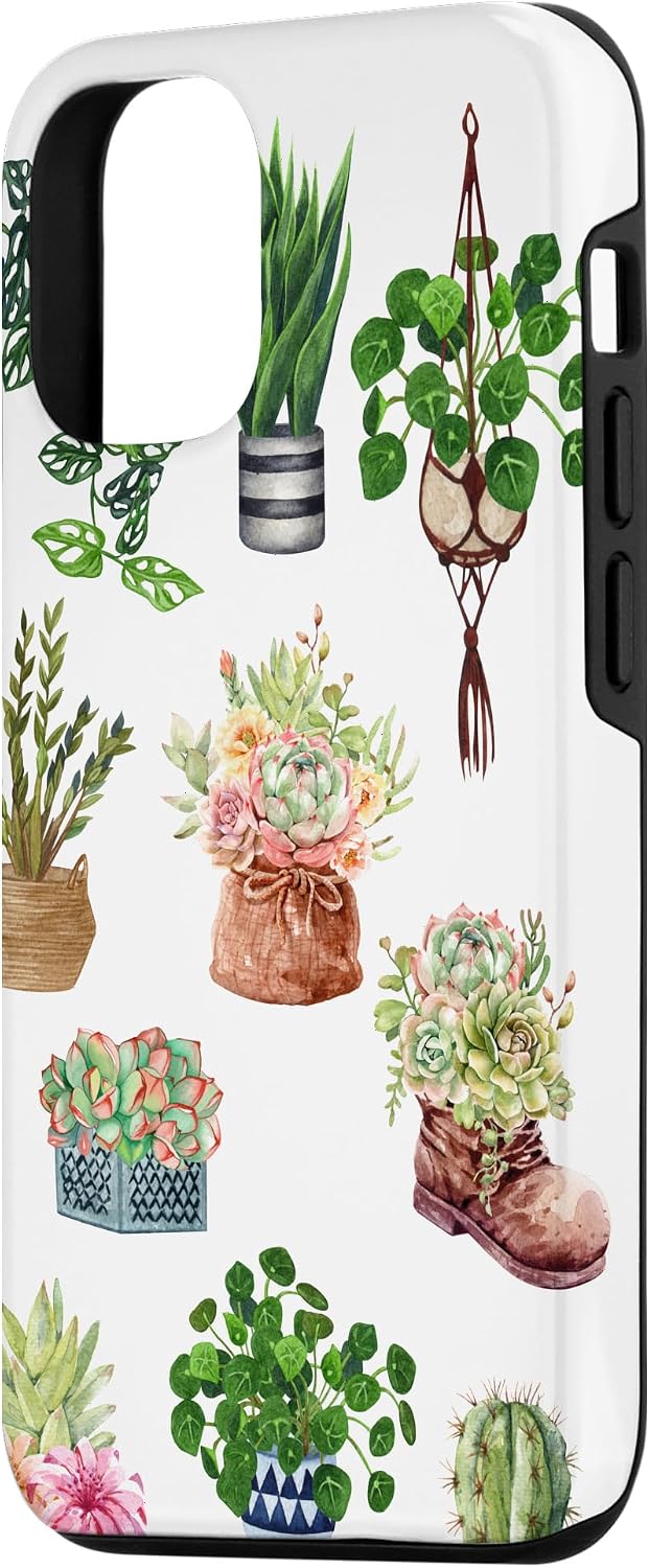 iPhone 14 Boho Indoor and Outdoor Plant Lover Succulent Cactus Nature Case