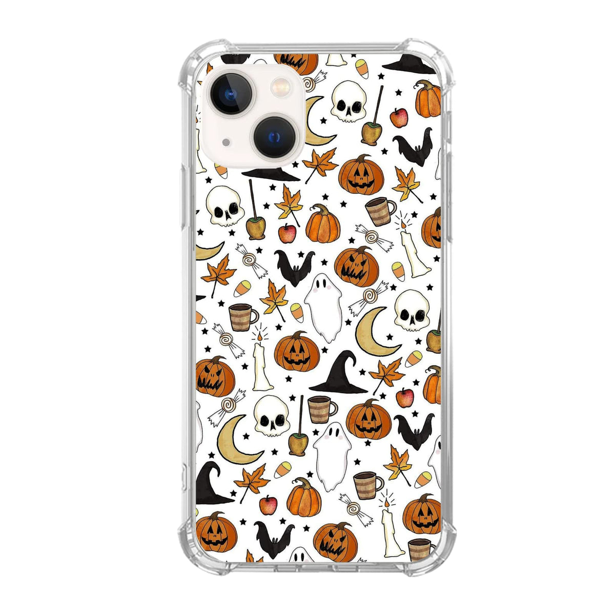 Winter Christmas Holiday Collage Case for iPhone 13, Retro Aesthetic Christmas Gingerbread and Tree Pattern Case for Girls Women Men, Unique Trendy TPU Bumper Cover Case for iPhone 13