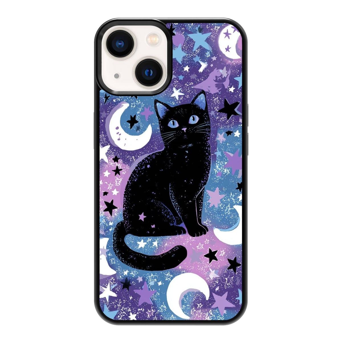 Plant Lover Black Cat Houseplants Indoor Garden Aesthetic Phone Case, Shockproof Protective Cover for iPhone 11 12 13 14 15 16 17 Pro Max Plus Mini XR 7 8 SE