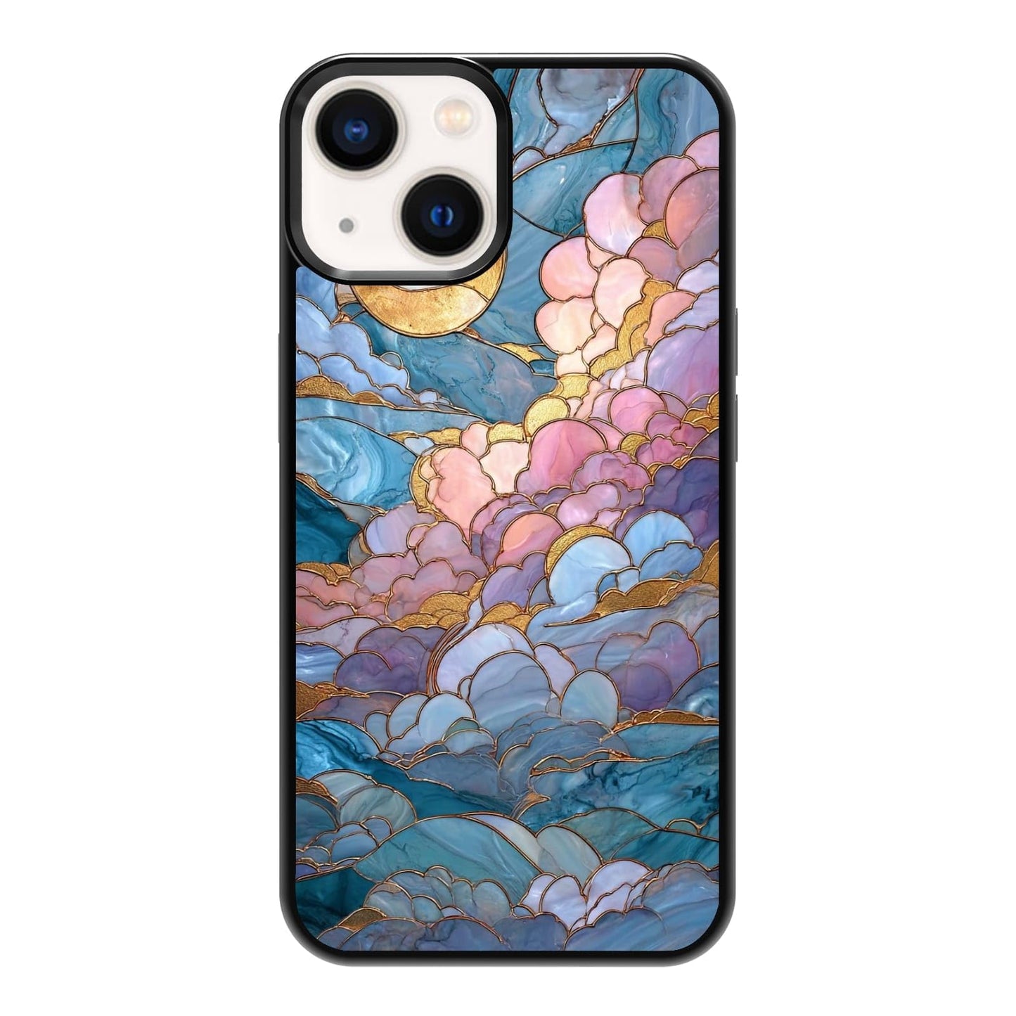 Dark Botanical Wildflower Forest Green Leaf White Blossom Nature Art Phone Case, Shockproof Protective Cover for iPhone 11 12 13 14 15 16 17 Pro Max Plus Mini XR 7 8 SE
