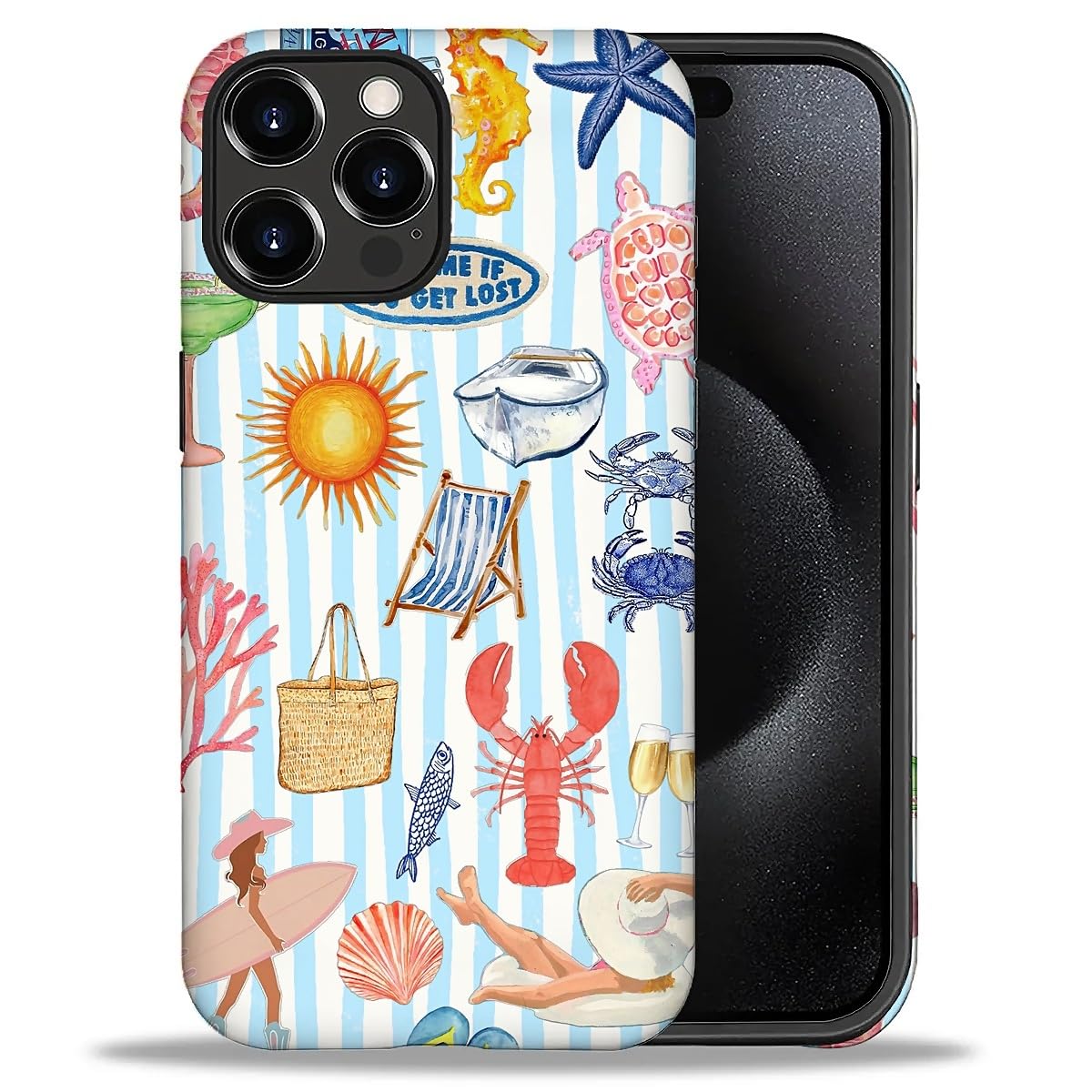 DAIZAG Case for iPhone 13 iPhone 14, Christmas Coffee Snowflake Cane Full-Body Design Hybrid Dual Protection Soft TPU + Hard PC, Shockproof Scratch-Resistant Protective Cover Phone Case for Men Women