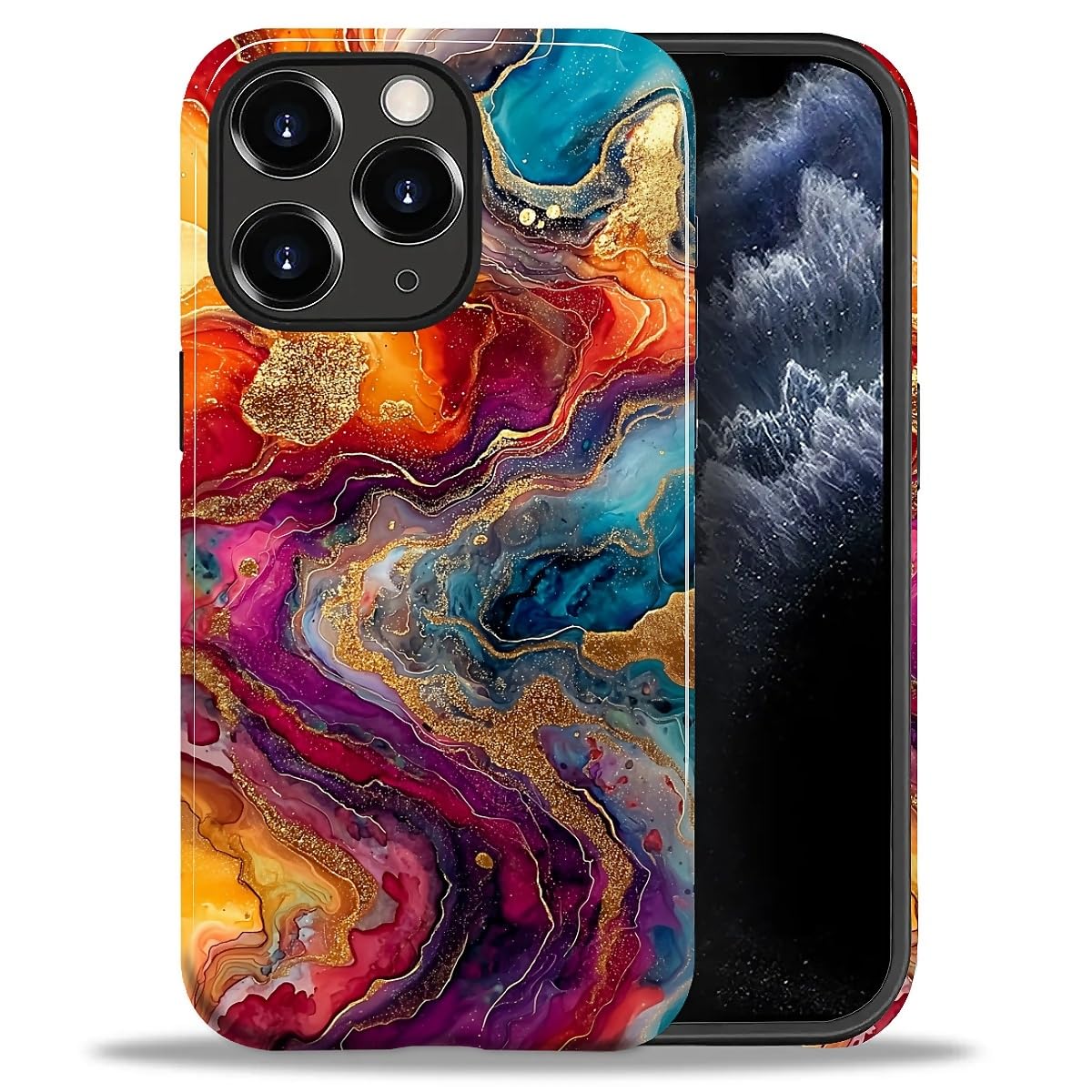 CARLOCA Case for iPhone 16 Pro,Vintage Cat Animal Pet Lover Collage Design Hybrid Dual Protection Soft TPU + Hard PC, Shockproof & Anti-Scratch Cover Men Women Stylish Protective Phone Case