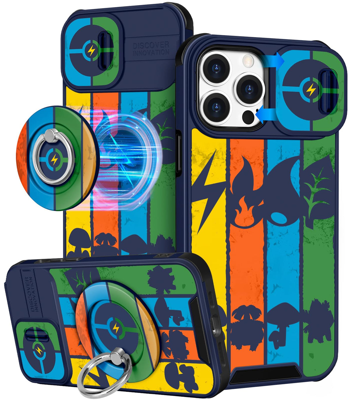 Buleens for iPhone 17 Pro Max Case 6.9 Inch - with Ring Stand & Camera Cover Aesthetic Cute Designed for Women Girls Girly Cartoon Kawaii Dogs Phone Case for iPhone 17 Pro Max Compatible with Magsafe