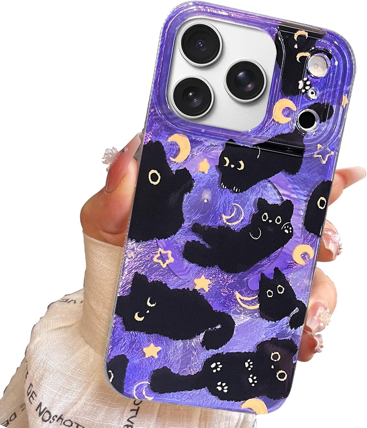for iPhone 13 Case & iPhone 14 Case Shiny Cute cat Design,Fun Dog Soft Slim TPU Shockproof Protective Bumper Adorable Phone Cases Cover for Women Girls Aesthetic,iPhone 14/13 6.1"