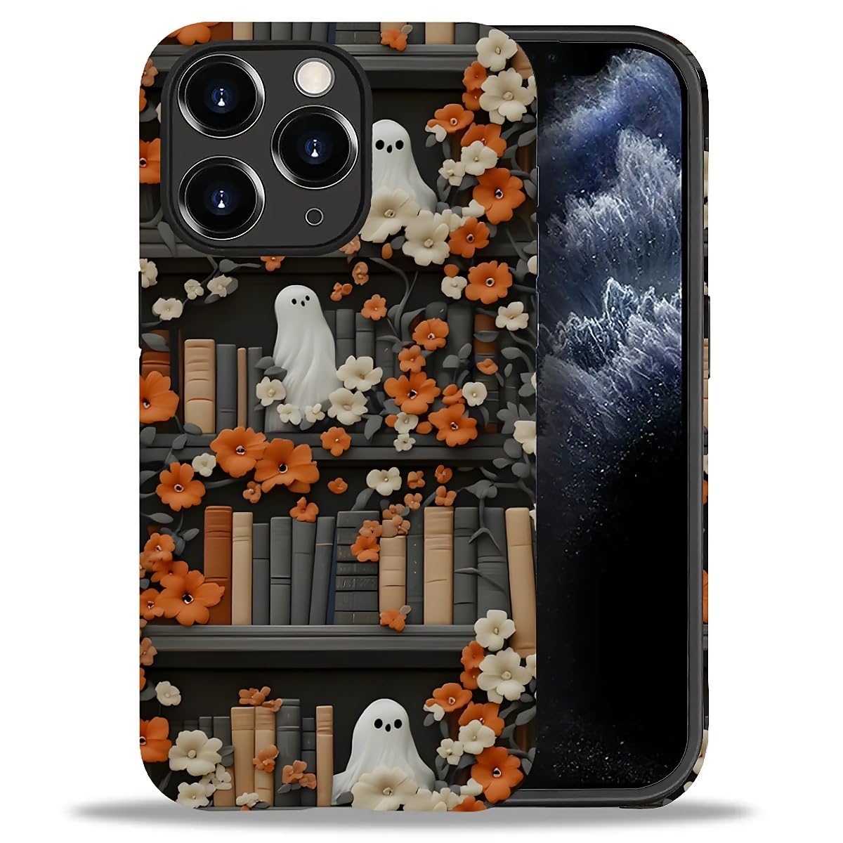 Case for iPhone 17,Drop Protection Hybrid 2-Layer Hard Phone Cover-Vintage Christmas Stamps Collage