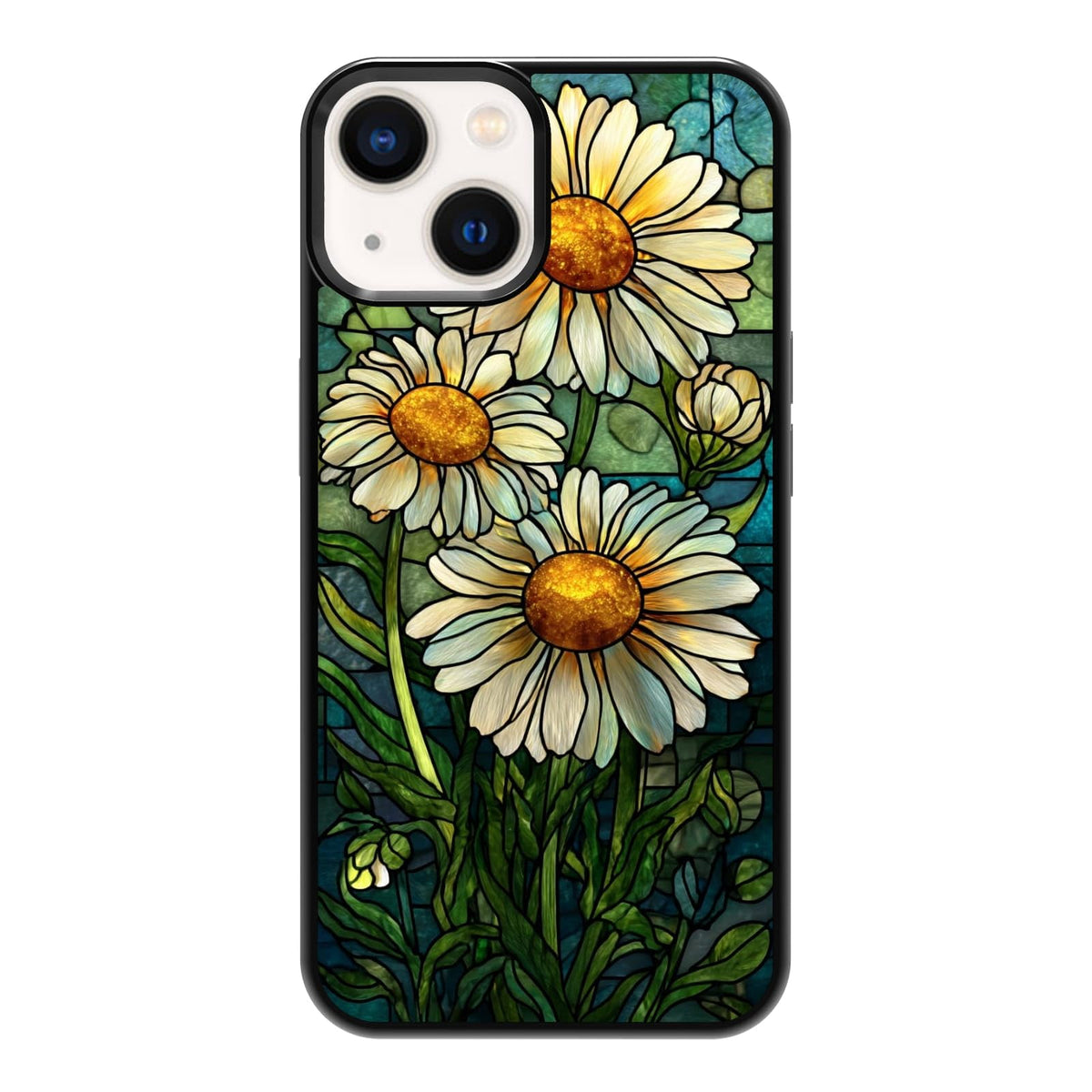 Lush Garden Wildflower Field Green Botanical Nature Aesthetic Phone Case, Shockproof Protective Cover for iPhone 11 12 13 14 15 16 17 Pro Max Plus Mini XR 7 8 SE