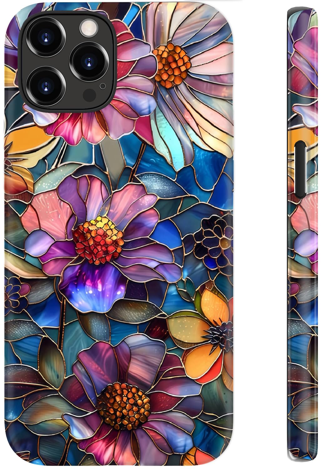 Goodon for iPhone 15 Pro Max Case, Cute Preppy Floral, MagSafe Compatible | Dual-Layer Hard Shell & Silicone, Wireless Charging, Slim Fit Phone Cover with Wildflower Designs for Women Girls