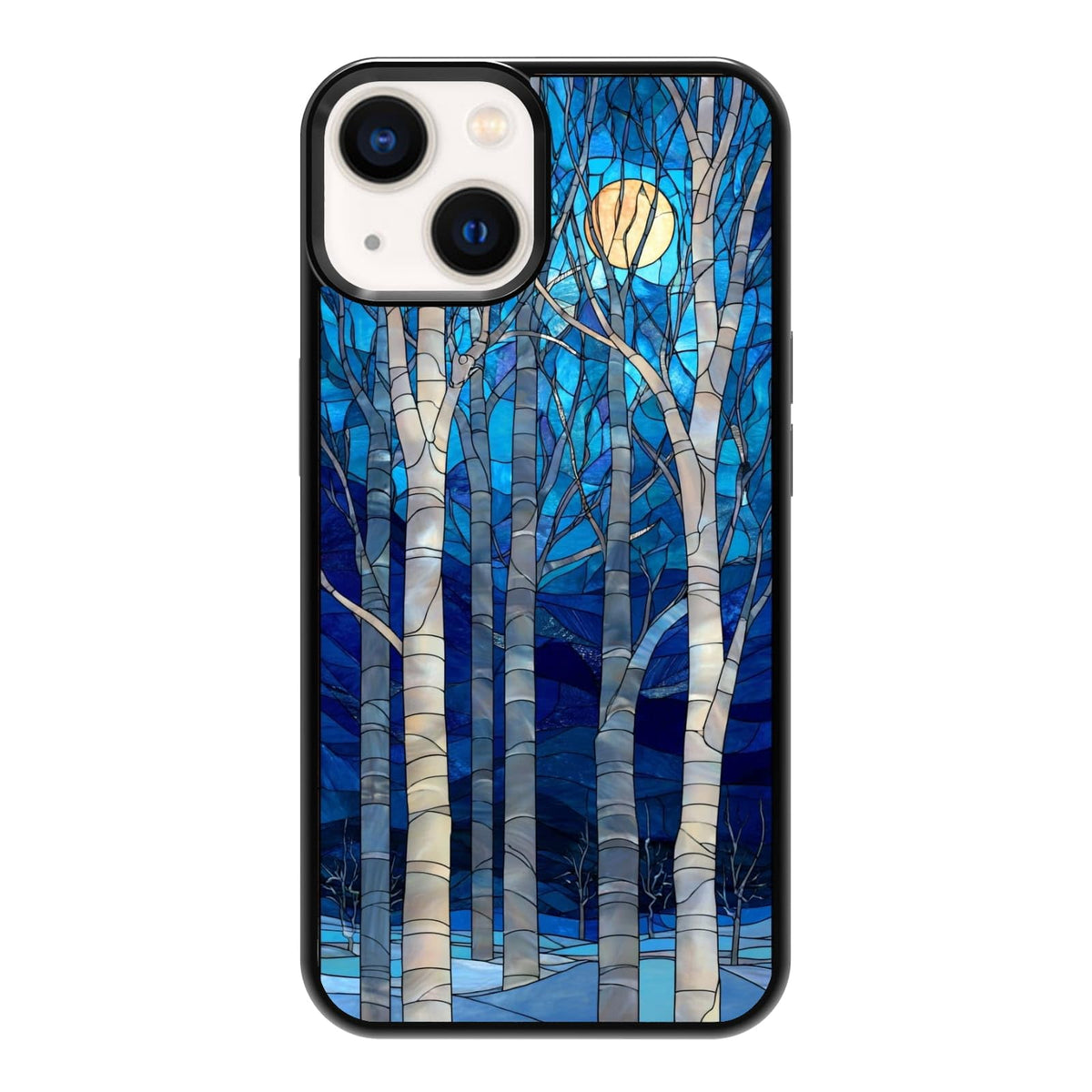 Elegant Forest Green Botanical Leaf and Plant Illustration Phone Case, Shockproof Protective Cover for iPhone 11 12 13 14 15 16 17 Pro Max Plus Mini XR 7 8 SE