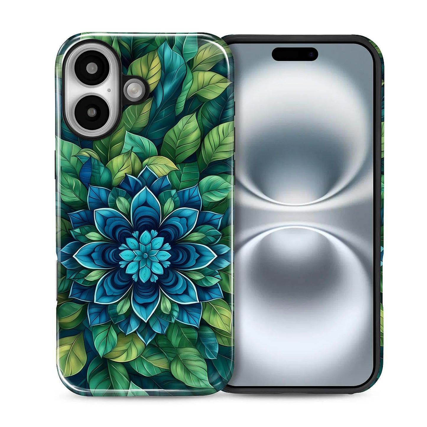 Compatible with iPhone 13 14 Case, Hybrid 2-Layer Case Shockproof Anti-Scratch for Girl Women Boy Men, Plant Collection for iPhone 13 14