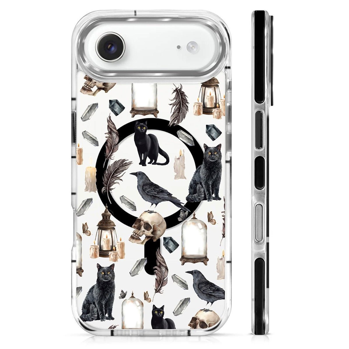 for iPhone 15 Case,Compatible with MagSafe,The Transparent TPU Silicone Protects The Phone Case from Drops, Slips and Fingerprints.Blue Ocean Whale Shark Octopus Turtle Collage