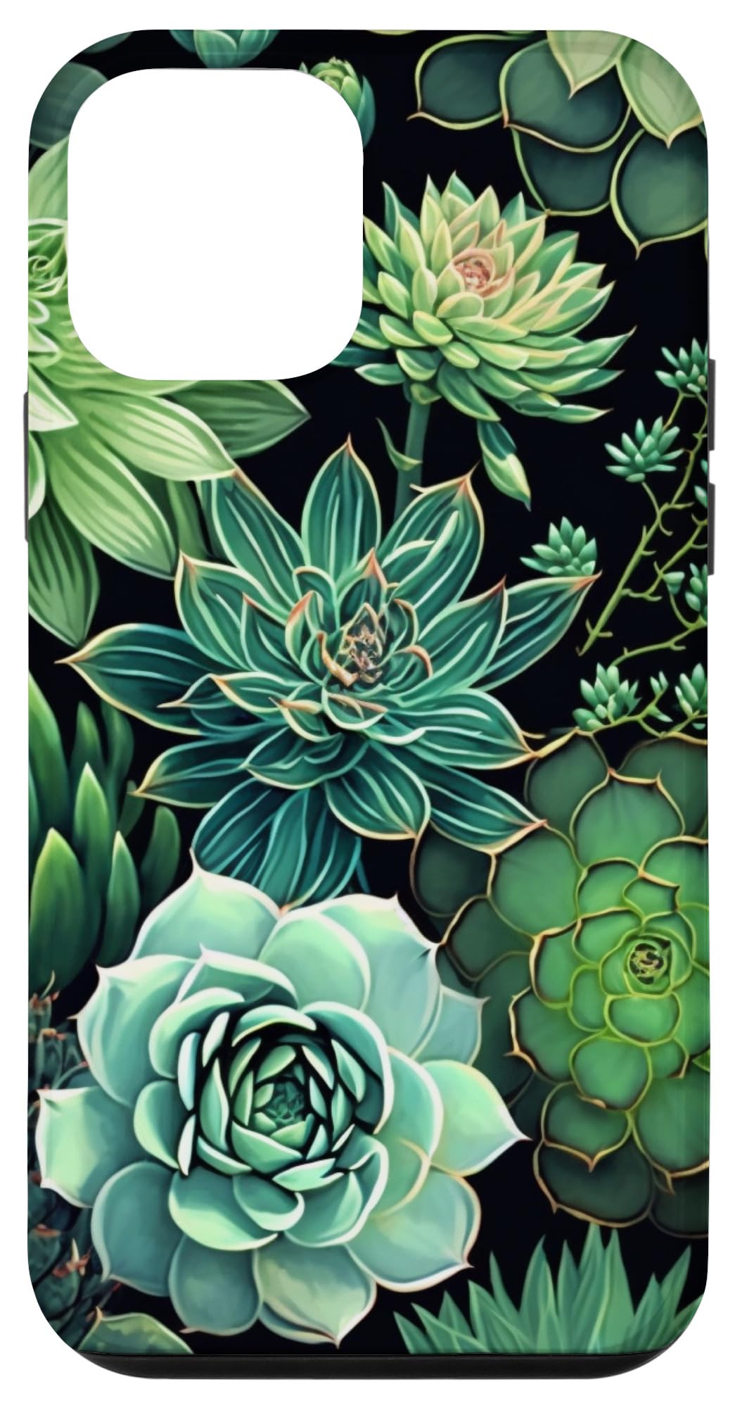 Succulent Plant Botanical Green Floral Pattern Flower Cactus Case for iPhone Air