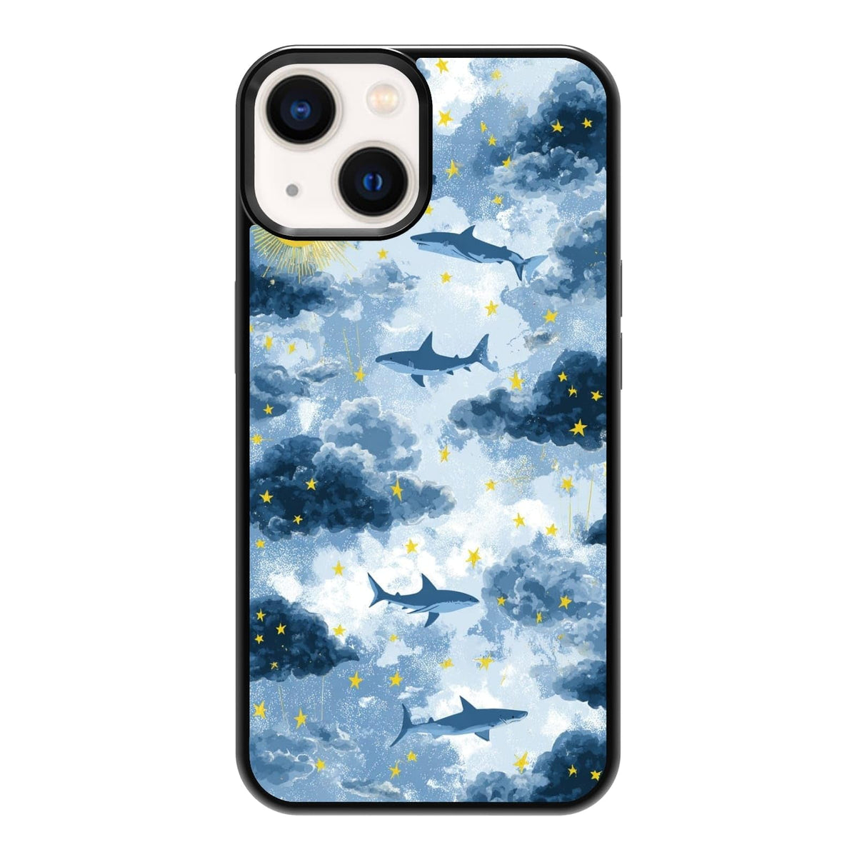Nature Stained Glass Green Forest Tree Sunlight Phone Case, Shockproof Protective Cover for iPhone 11 12 13 14 15 16 17 Pro Max Plus Mini XR 7 8 SE