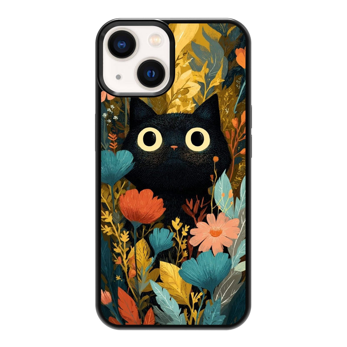 Four Seasons Tree of Life Watercolor Nature Phone Case, Shockproof Protective Cover for iPhone 11 12 13 14 15 16 17 Pro Max Plus Mini XR 7 8 SE